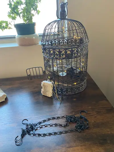 Vintage cage lamp , View more