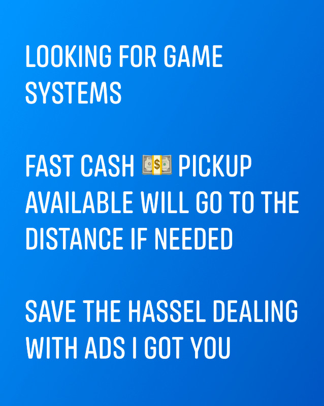 Looking to buy game systems (INSTANT CASH ) in Sony Playstation 5 in Winnipeg