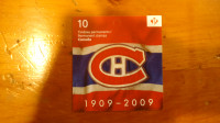 canada booklet of 10 "P"stamps nhl hockey montreal canadiens