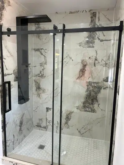 washroom shower renovation, View more