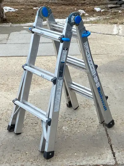 Mastercraft Grade 1A Aluminum Multi-Task Ladder, 13-ft, 300-lb, View more