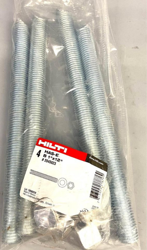 HILTI 2045023 HAS-E B THREADED STEEL RODS in Other in Markham / York Region - Image 2