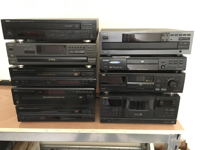 Multi Disc CD Player Lot, As Is (9 Units Total) | Stereo Systems & Home ...