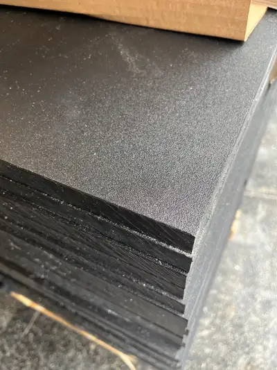 3/4" Textured HDPE, Black 4'x8' Sheets, View more