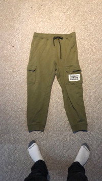 Burberry moss green print style joggers