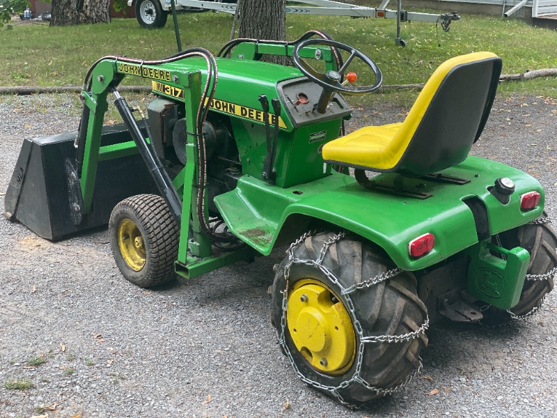 John Deere 317 Compact Tractor with Front End Loader Farming