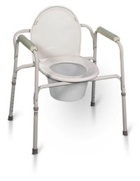 Slightly Used Standard Height Adjustable Commode, Shower Chair.