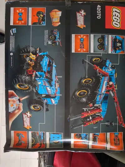 Get ready to conquer any terrain with the Lego Technic 42070 6x6 All Terrain Tow Truck! This impress...