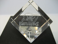 Tampa Bay Buccaneers glass paperweight