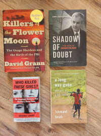 4 Non-Fiction books (FBI + Courts + Crime + Memoir) ALL for $15