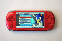 *RARE* Radiant Red Sony PSP 3000 With 250 Games! *RARE*