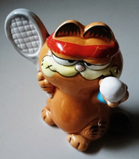 Vintage 1978/1981 Ceramic GARFIELD Tennis Figure Enesco Ornament