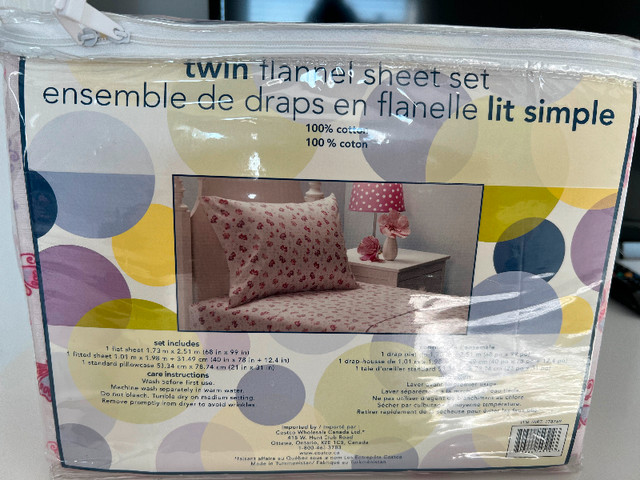 Ensemble de draps en flanelle lit simple dans Literie  à Laval/Rive Nord - Image 2