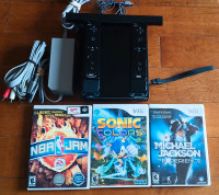 Nintendo Wii Noir + 3 Jeux