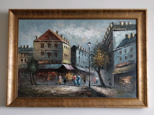 Vintage Large Oil Painting by Caroline Burnett in Arts & Collectibles in Oshawa / Durham Region