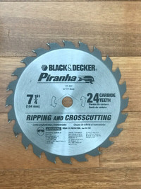 BRAND NEW Black & Decker Circular Saw Blade 7-1/4 in / 24T