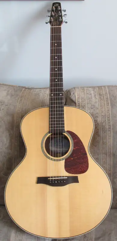 Seagull Mini Jumbo Electric Solid Wood (SWS) Maritime Guitar, View more