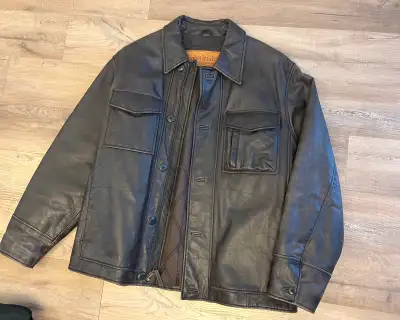 Timberland Leather Jacket men’s Medium (fits like Large), View more