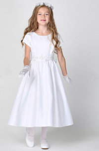 First Communion Complete Set (Dress, Shoes, Gloves and Veil) NEW