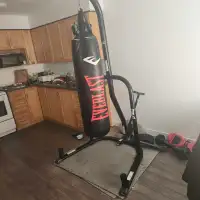 Heavy Punching Bag and Stand  100 lbs