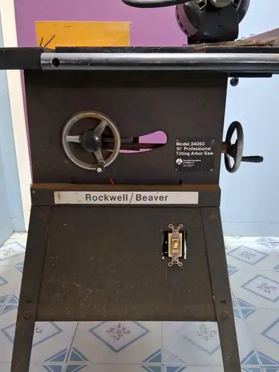 Banc Scie Rockwell Beaver professionnel, acier, pour lame 10 po., View more