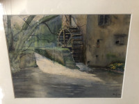 Vintage Watercolour Painting by British Artist Simon Fox