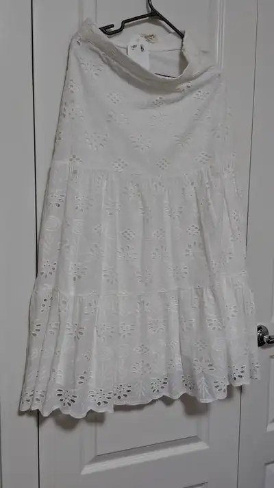 White summer maxi skirt NWT, View more
