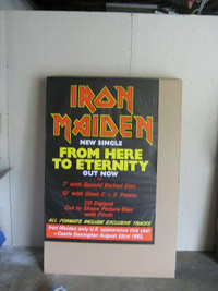 3.5 X 5' Iron Maiden From Here to Eternity 92 BUS SHELTER POSTER