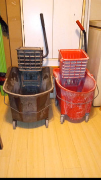 Industrial cleaning buckets 