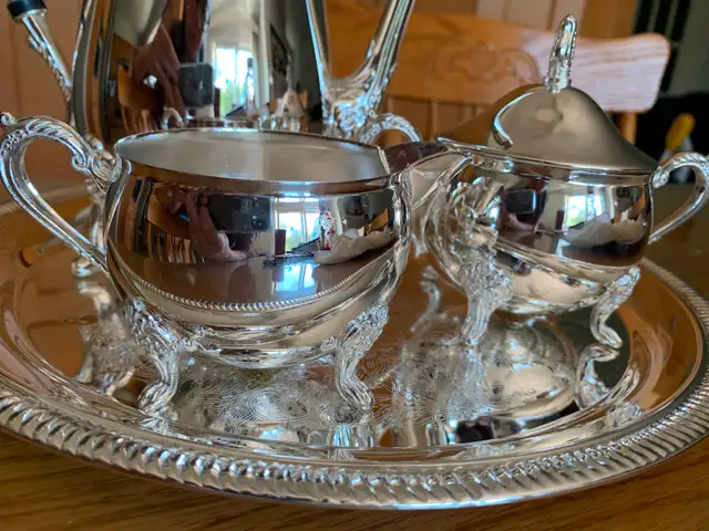 Silver Plated Coffee Set with Tray62863730423427124