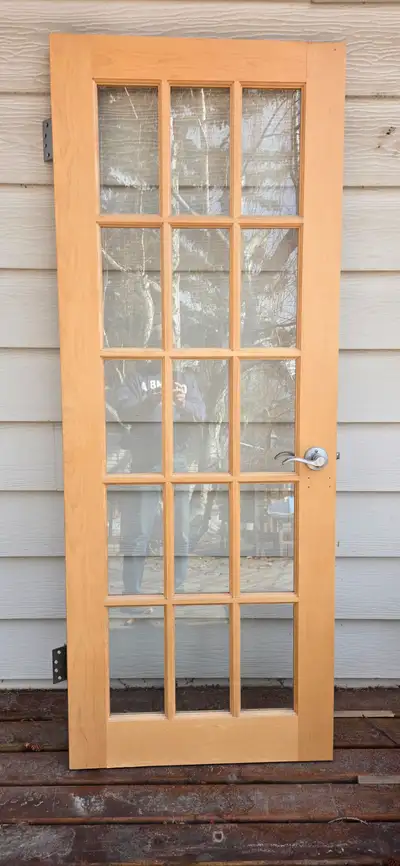 Maple French door - 30" x 77 1/2"
