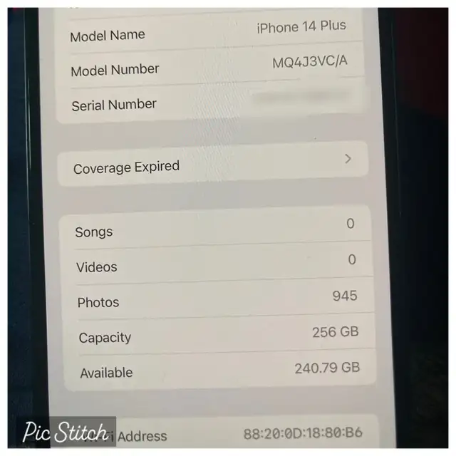 Like NEW 256gb IPhone 14 Plus63871132213889123