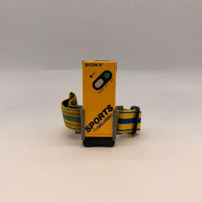 Sony SRF-5 Sports FM Walkman Portable Radio Japan Vintage Yellow, View more