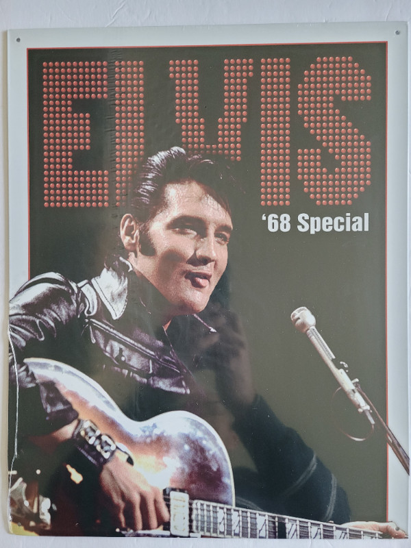 ELVIS PRESLEY ® / ENSEIGNE DÉCORATIVE EN MÉTAL dans Autre  à Laurentides