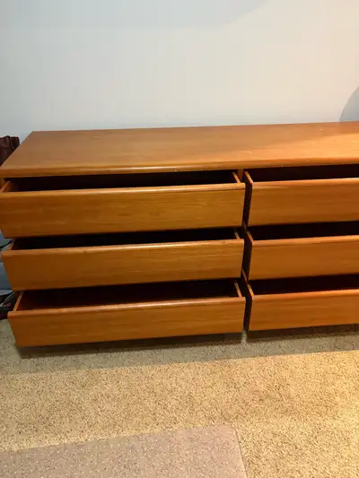6 Drower Wood Dresser, View more
