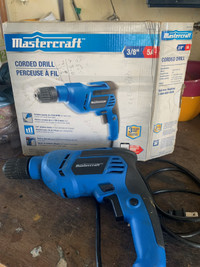 Mastercraft 3/8" Corded Drill for Sale.
