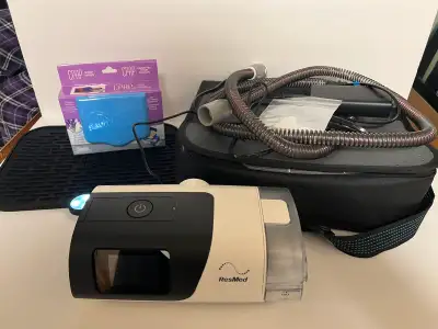 ResMed AirSense 11 Apap system package. This has been used on and off for under 3 weeks. It is as cl...