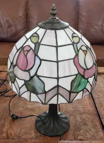 Tiffany Style Antique Stained Glass table Lamp, View more