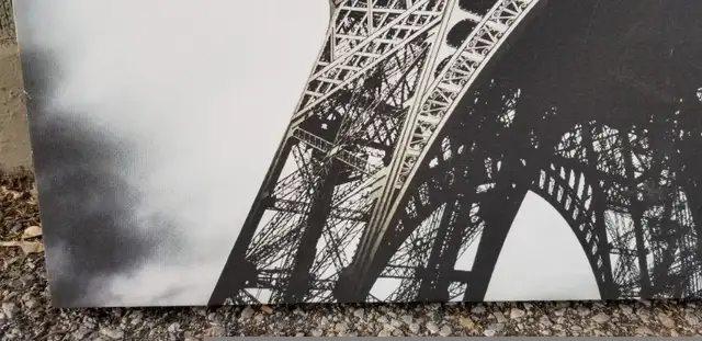 Eiffel Tower Paris framed canvas print stretched over wood frame in Arts & Collectibles in Ottawa - Image 6
