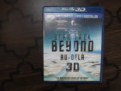 Star Trek "Beyond Au-Dela" Blu-ray 3D + Blu-ray + DVD + Digital HD I have for sale Star Trek "Beyond...