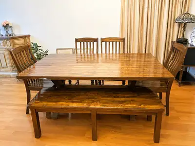 Solid Wood Dining Table Set – Excellent Quality, View more