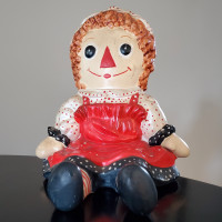 Vintage Ceramic Raggedy Anne Figure