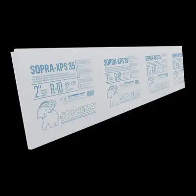 Soprema Sopra-XPS 30 8-ft x 2-ft x 2-in R10 Extruded Polystyrene Rigid Insulation Panel 1 piece, New...