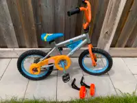Huffy Kids' 14" Bike with new training wheels