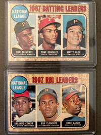 1968 Topps National League Batting Leaders and RBI Leaders 