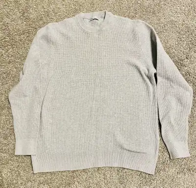 Zara men’s waffle knit sweater, View more
