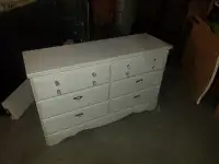 White Dresser with Mirror 