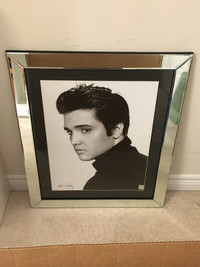 Elvis Presley photo in mirrored frame (EPE)