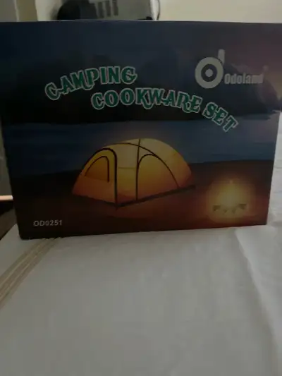 Brand new camping cookware set, View more
