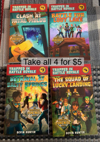 LOT BOOKS: Trapped in Battle Royale series #1 to #4 ALL for $5